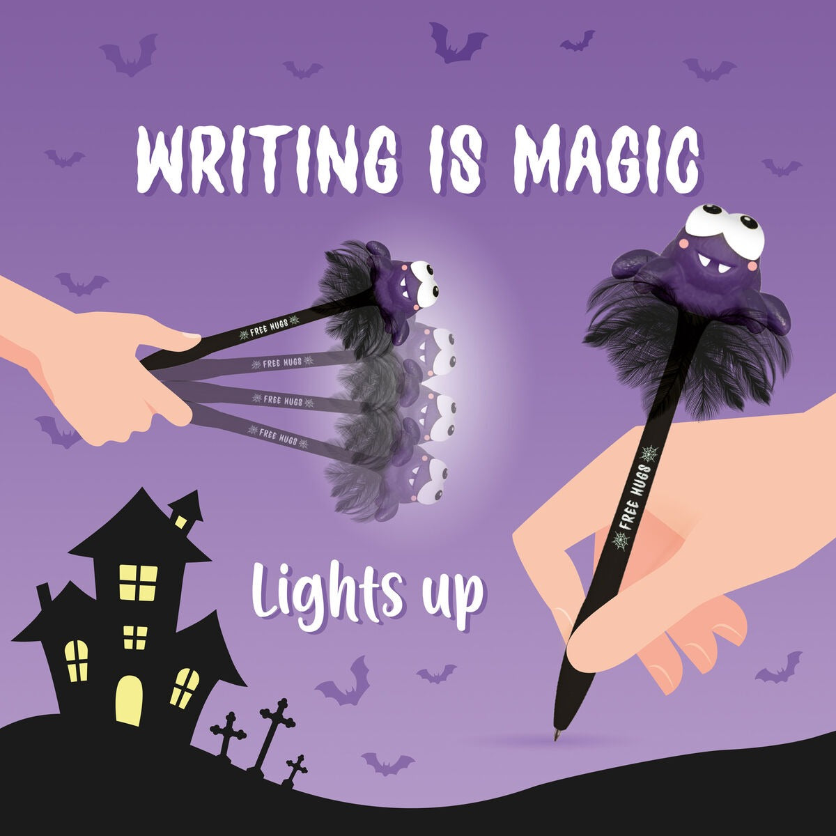 Penna a Sfera Luminosa - Writing is Magic