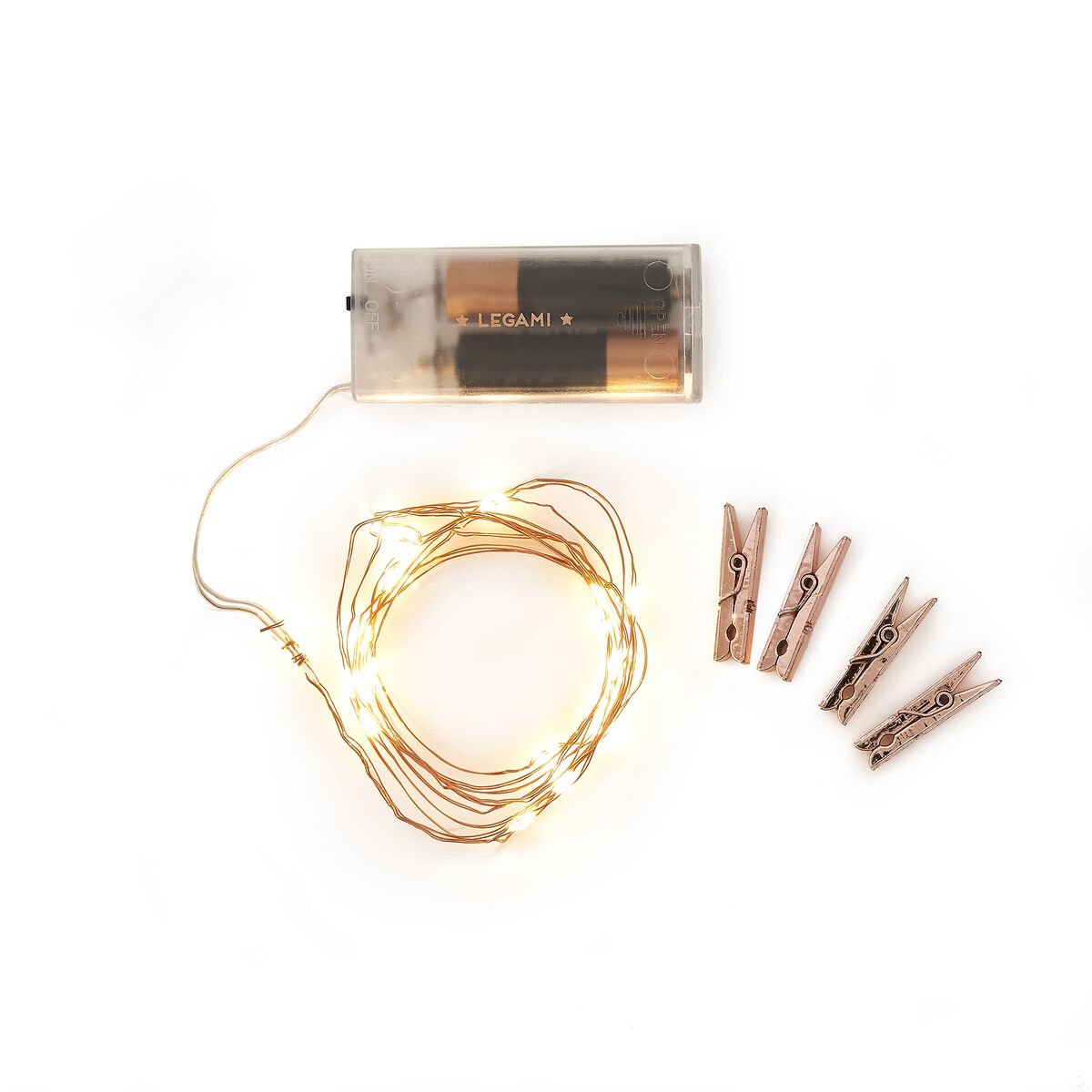 Filo di Luci Decorative con Clip Portafoto
