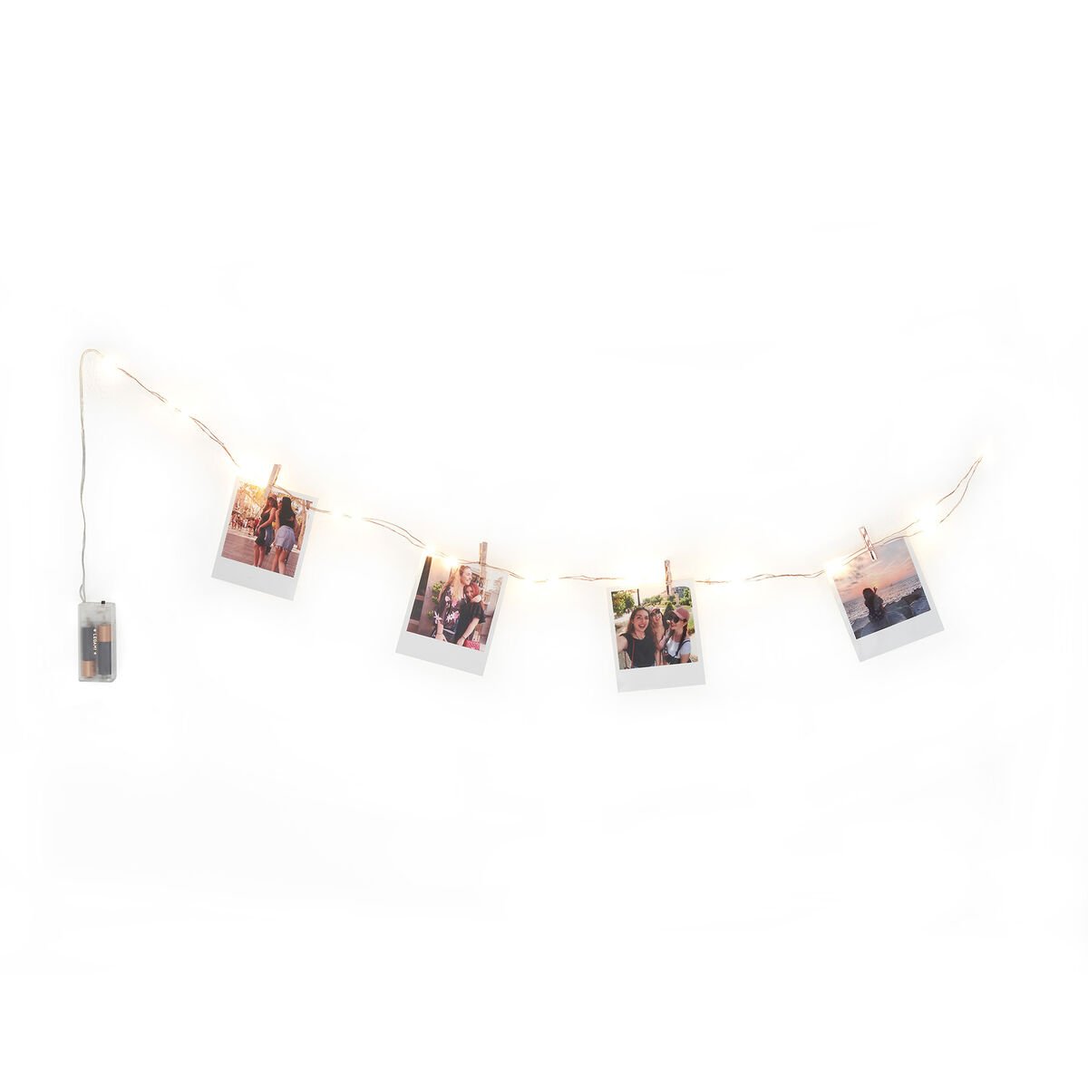 Filo di Luci Decorative con Clip Portafoto