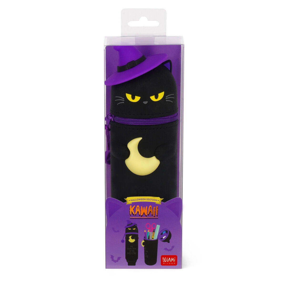 Astuccio 2 in 1 in Morbido Silicone - Halloween - Kawai