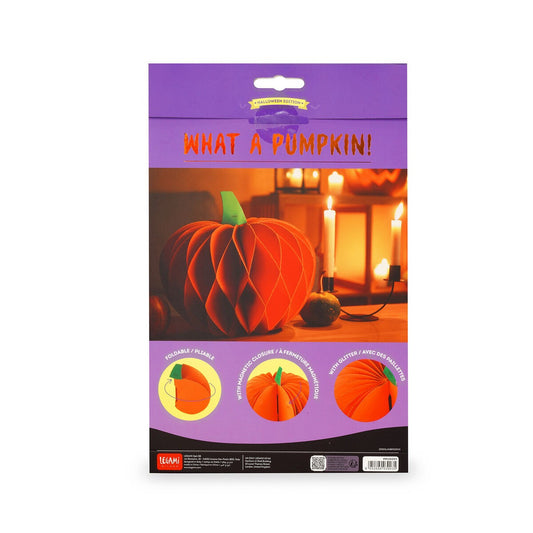 Zucca di Halloween pieghevole in carta - What a Pumpkin! Legami